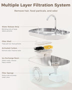 Crystal Fountain Cat Water Dispenser