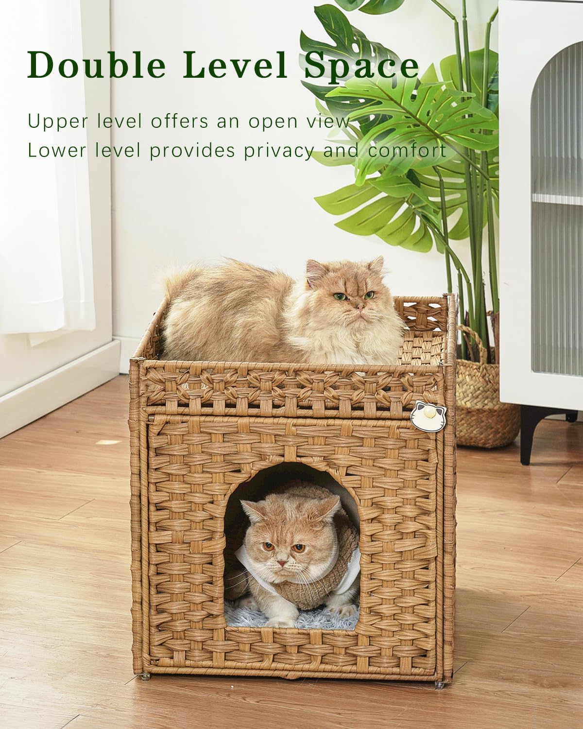 Handcrafted Rattan Cat Bed